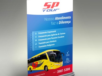 Desenvolvimento da arte e impressão dos banners.