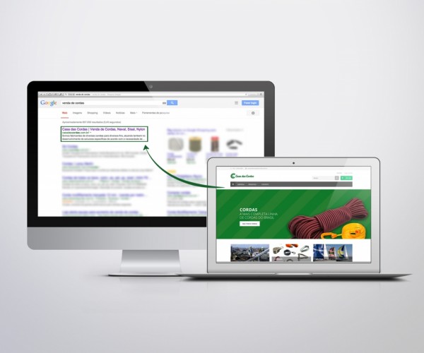 E-commerce na primeira página do Google