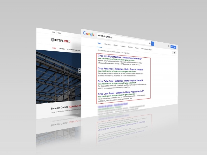 Site em primeiro lugar no Google